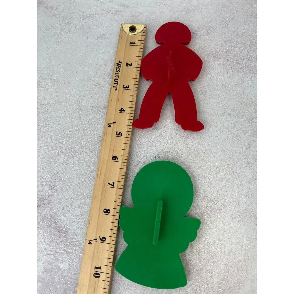 Vintage‎ Cookie Cutters Gingerbread Men Angel Horse Bell lot of 5